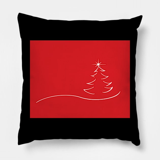 Christmas is Here Pillow by Roy Morris