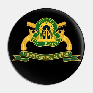 3rd Military Police Group w Br - Ribbon Pin