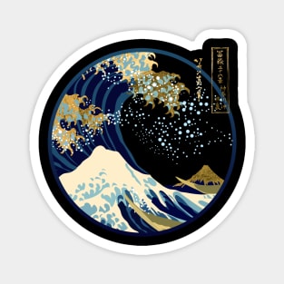 Golden Great Wave off Kanagawa Magnet