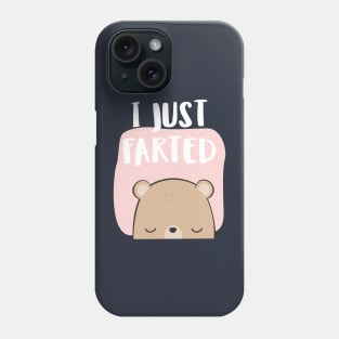 I Farted - Cute But Still - The Smell We All Smelt - Peach Bear Phone Case