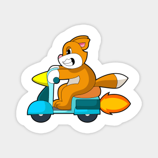 Cat Scooter Magnet