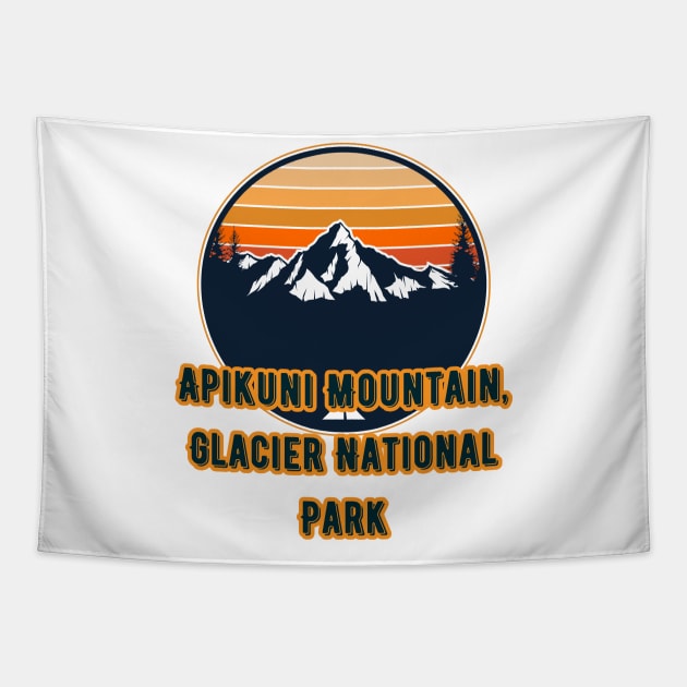 Apikuni Mountain, Glacier National Park Tapestry by Canada Cities