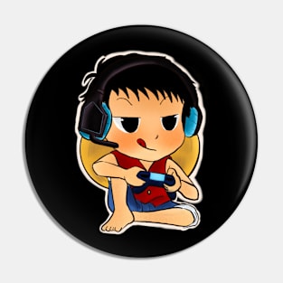 Gamer chibi One Piece Pin