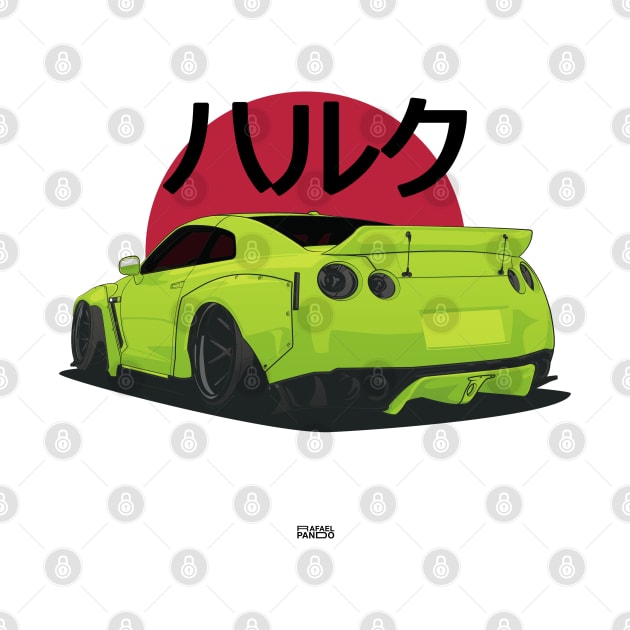 Nissan GTR "Hulk Japanese" by Rafael Pando