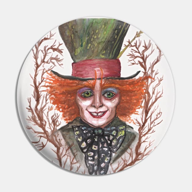 TEA HATTER Pin by EYESofCORAL