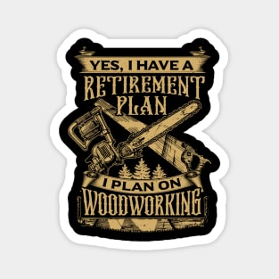 Funny Woodworker Lumberjack Design Magnet