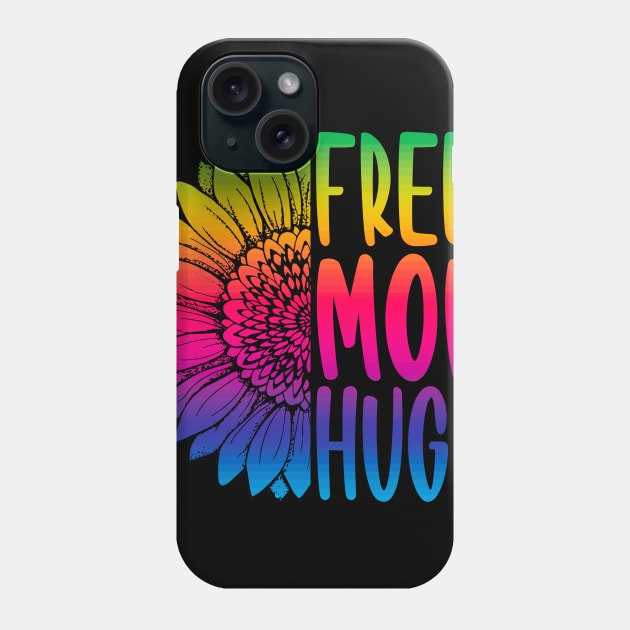 free mom hugs Gift Pride LGBT sunflower Phone Case by Zunteelove