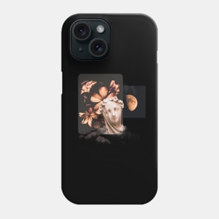 Aesthetics, darkness, gothic, romantic, moon, dark academia, love, romantic, statue, vintage, retro, artistic, artsy, classy, butterfly, flowers, floral Phone Case