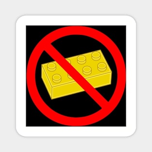 Road Traffic Sign "NO BRICK" Magnet