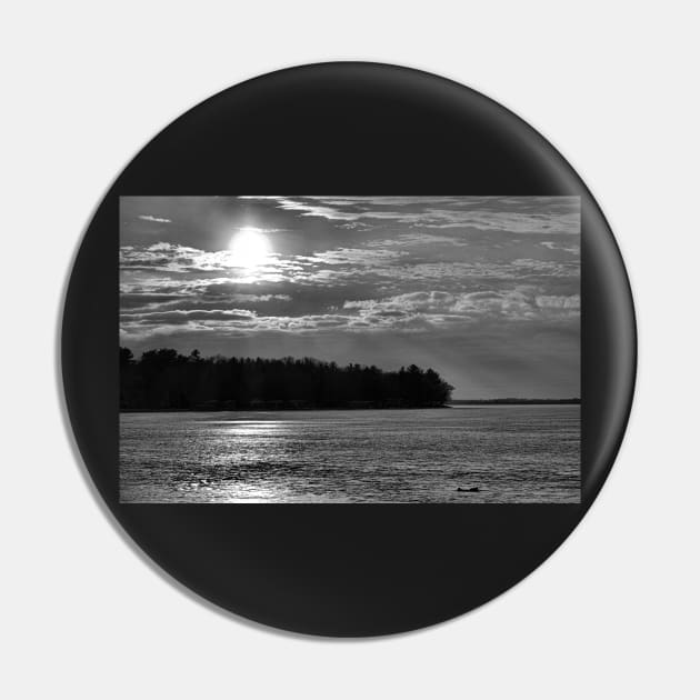 Monochromatic Winter Sunset Pin by bobmeyers