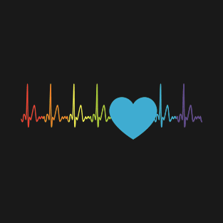 Gay Heartbeat LGBT Pulse Line Gift T-Shirt