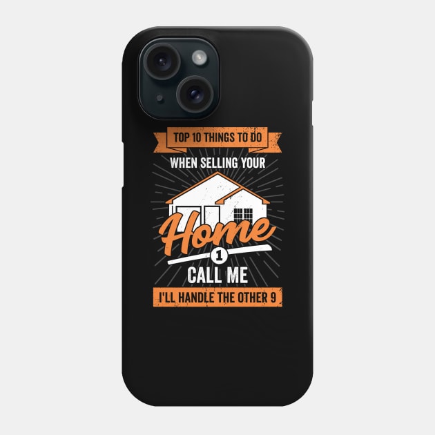 Real Estate Agent Selling Houses Realtor Gift Phone Case by Dolde08