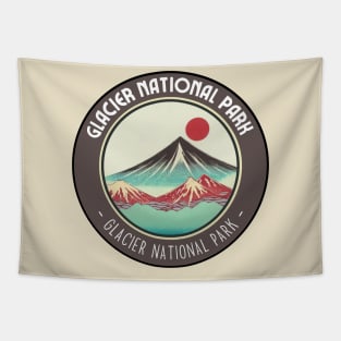 Beauty of Glacier National Park in Japanese Vibes Tapestry