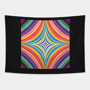 abstract rainbow fractal Tapestry