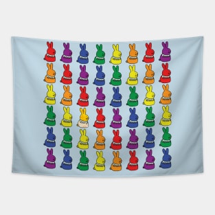 Pride Bunny Rabbit Colony Tapestry