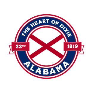 Alabama State Flag Design T-Shirt