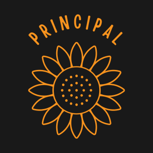 Minimalist sunflower back to school Principal T-Shirt