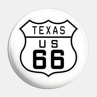 Texas Route 66 Pin