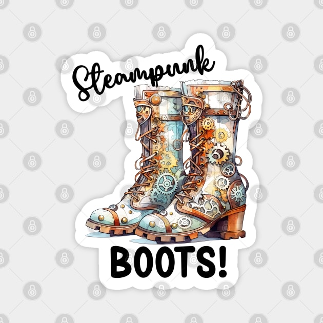 Steampunk Boots! Magnet by Luxinda