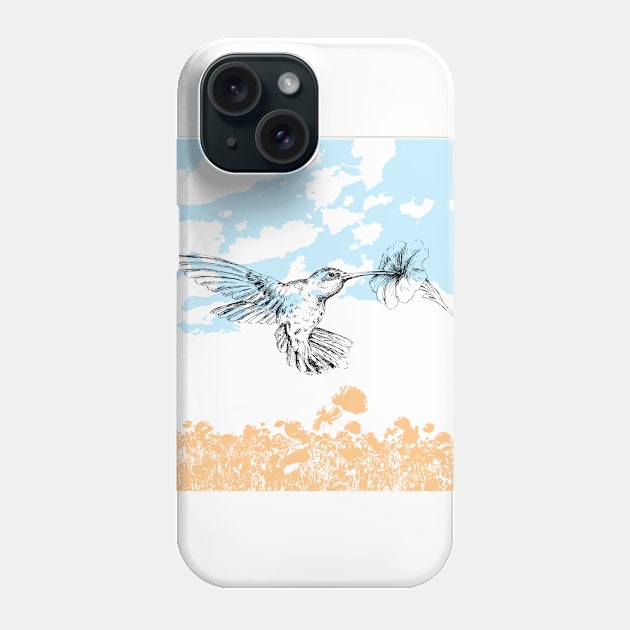 Hummingbird print Phone Case by rachelsfinelines