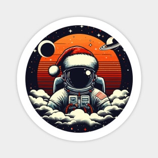 Christmas astronaut in space Magnet