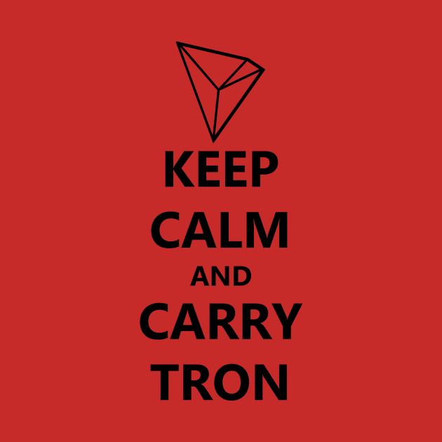 Keep Calm and Carry Tron (Black Text) by DLLN