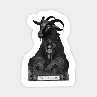 Gothic Baphaumet Illustration easthetic emo design Magnet