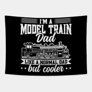 Model Train Dad Father - Model Railroad Train Tapestry