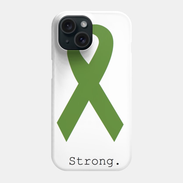 Green Ribbon. Strong. Phone Case by cmckenzie