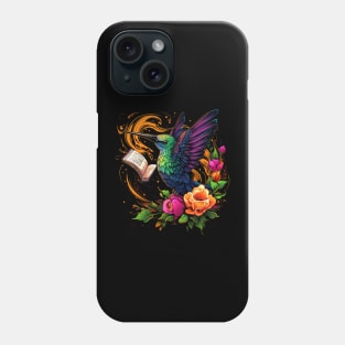 Hummingbird Reads Book Phone Case