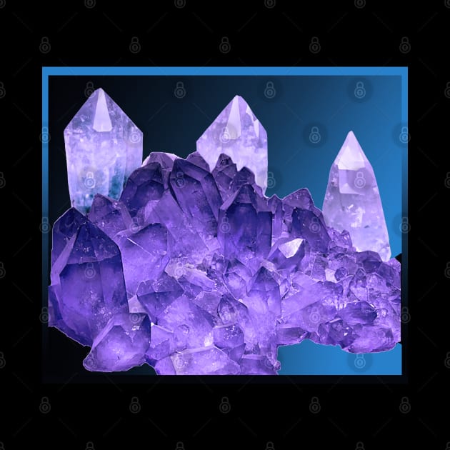 Amethyst Quartz Crystal by Aurora X