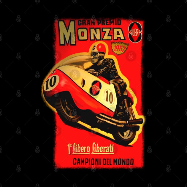 Vintage 1957 Gilera Monza Motorcycle Racer by MotorManiac