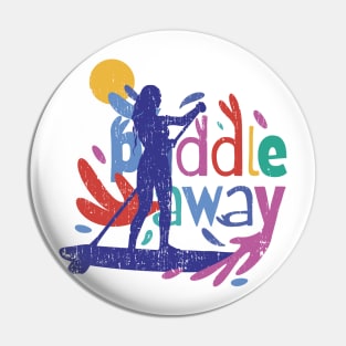 Girl Who Loves Paddle Away Pin