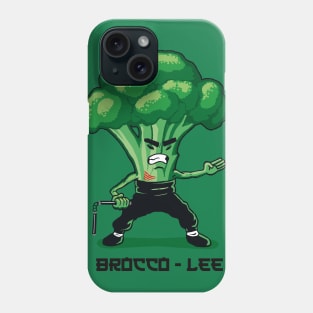 Brocco Lee Funny Vegetable with Nunchucks Phone Case