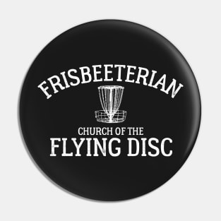 Frisbeeterian with Basket Pin