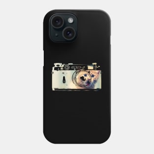 Cute Cat Retro Camera Phone Case