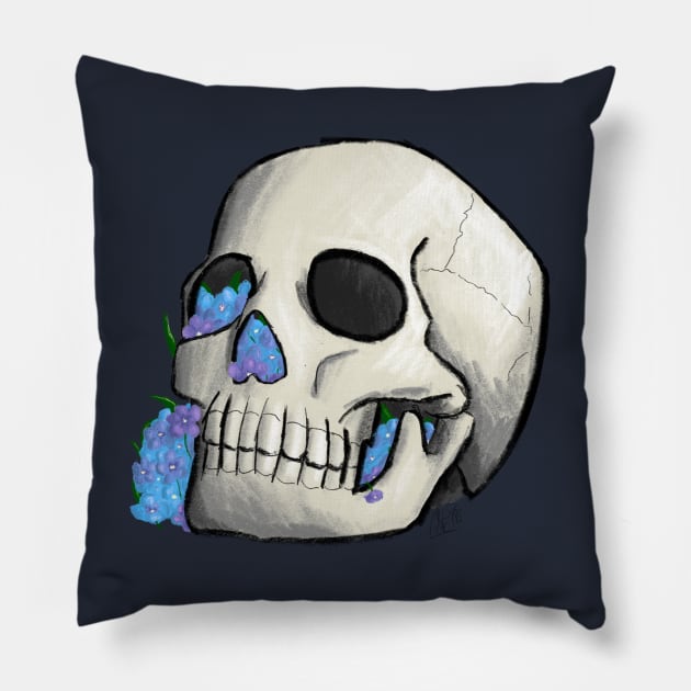 Forget Me Not Pillow by AlexTal