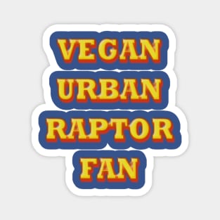 VEGAN URBAN RAPTOR FAN Magnet