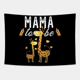 Mama To Be Giraffe Baby Shower Tapestry