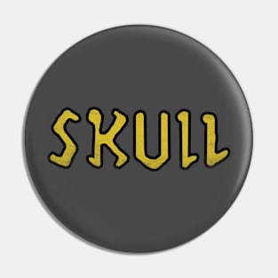 skull distressed Pin