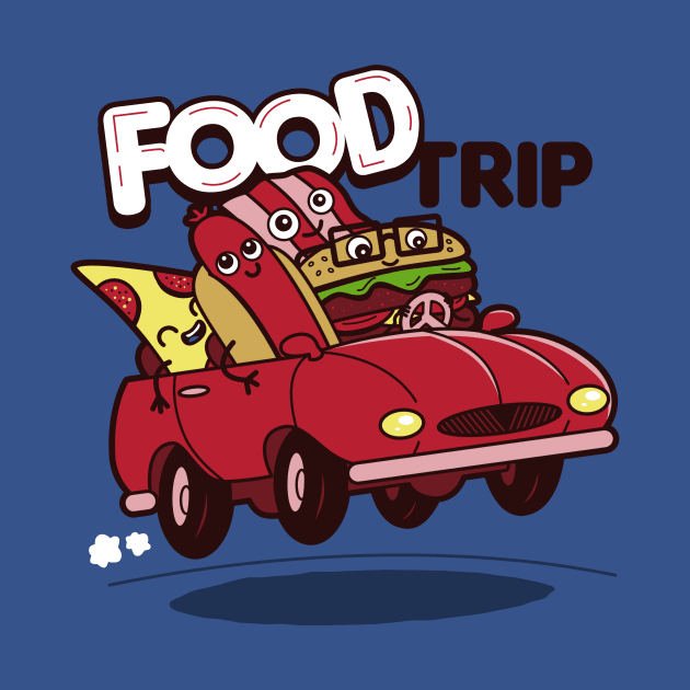 Funny Cute Original Kawaii Junk Food Road Trip Cute Meme For Foodies by Originals By Boggs