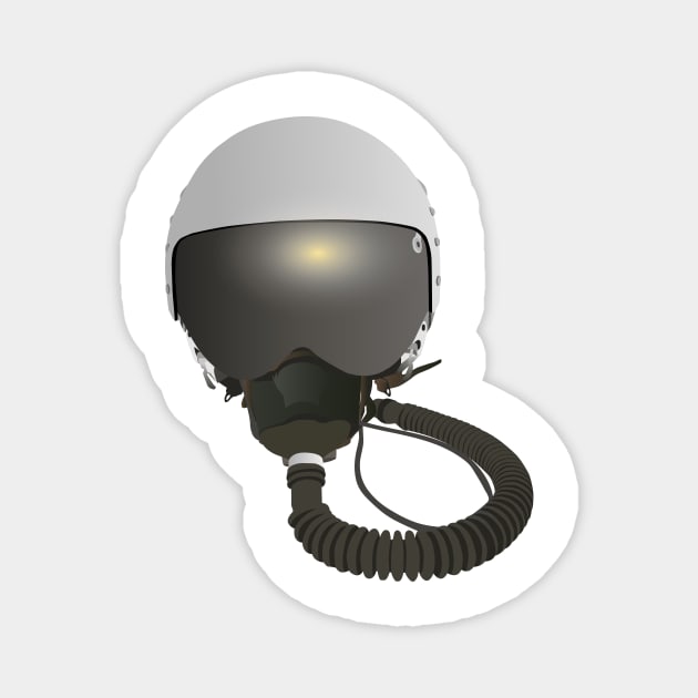 Military Pilot Helmet Magnet by NorseTech