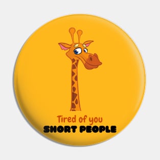 Funny Arrogant Giraffe Cartoon : Tired of you short people Pin