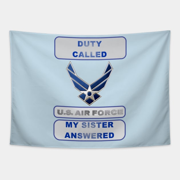 DutyCalledAirForce Sister Tapestry by Cavalrysword