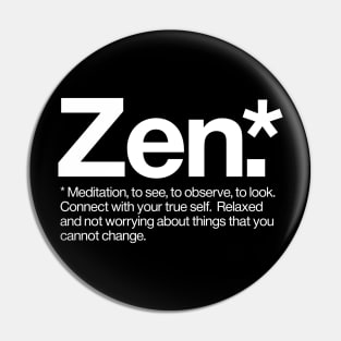 Zen Definition Pin