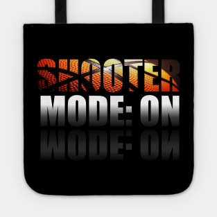 Shooter Mode On Basketball - Sporty Abstract Graphic Novelty Gift - Art Design Typographic Quote Tote