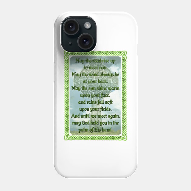 Green Irish Blessing Phone Case by Packrat