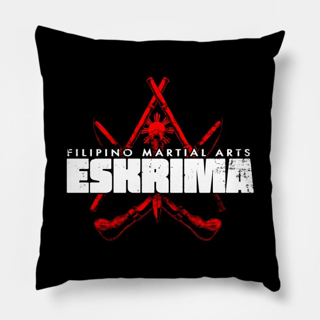 Eskrima Kali Arnis Pillow by Black Tee Inc