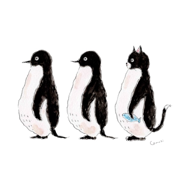 Penguin Trio by TOCOROCOMUGI