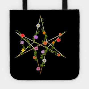 Hexagram - Flowers Tote